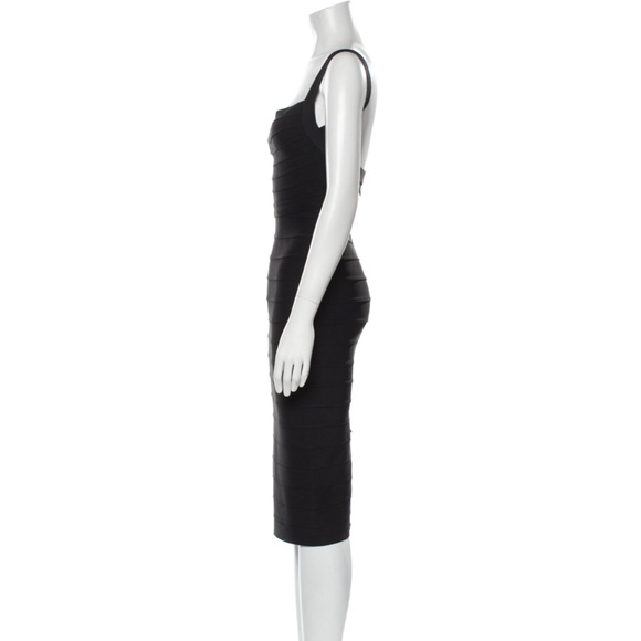 Iconic Vintage Herve Leger Bombshell Marilyn Monroe-Style Bandage Midi Dress, XS - Picture 4 of 6